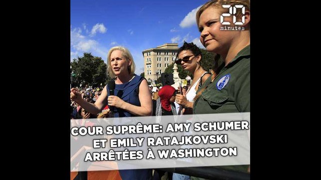 Cour suprême: Amy Schumer et Emily Ratajkowski arrêtées lors d'une manifestation contre Brett Kavanaugh