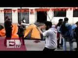 Chilenos instalan campamento en Santiago contra las reformas/ Hiram Hurtado