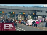 Bloquean carretera México-Cuernavaca en apoyo a CNTE/ Yuriria Sierra