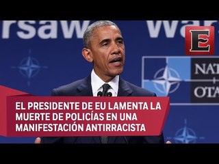 Obama consternado por los asesinatos en Dallas