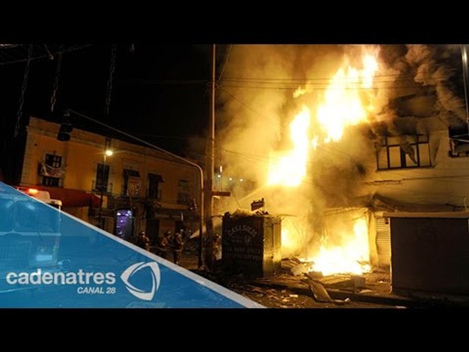 Incendio en bodega del Centro Histórico, DF