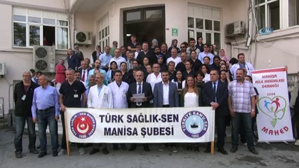 Manisalı sağlıkçılardan 'sağlıkta şiddete son' çağrısı