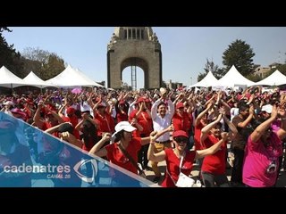 Bailan en la Ciudad de México contra la violencia hacia la mujer