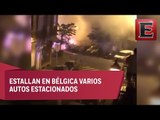 Alarma en Bruselas por explosión de vehículos