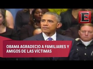 Obama rinde homenaje a policías asesinados en Dallas