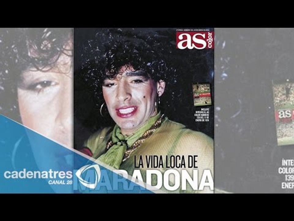 ¡ENTÉRATE! Maradona se vistió de mujer