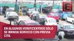 Automovilistas esperan hasta cinco horas para verificar