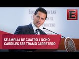 Peña Nieto entrega en Edomex ampliación de la México-Toluca