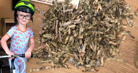 2 Yaşındaki Çocuk, Babasının Maç İçin Biriktirdiği 1060 Doları Doğradı