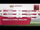 Así se jugará la jornada 1 de la liga MX del futbol mexicano