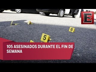Se desata violencia en México: 105 asesinados durante el fin de semana