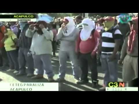 Guerrero: movilizaciones de la CETEG paralizan Acapulco