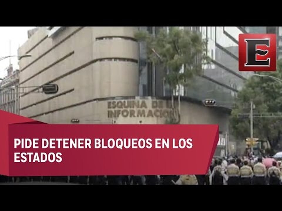 PRD llama a CNTE a disolver bloqueos