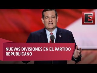 Abuchean a Ted Cruz en Convención Republicana por no apoyar a Trump
