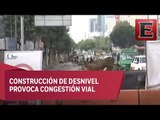 Complicada circulación en Mixcoac e Insurgentes por obras