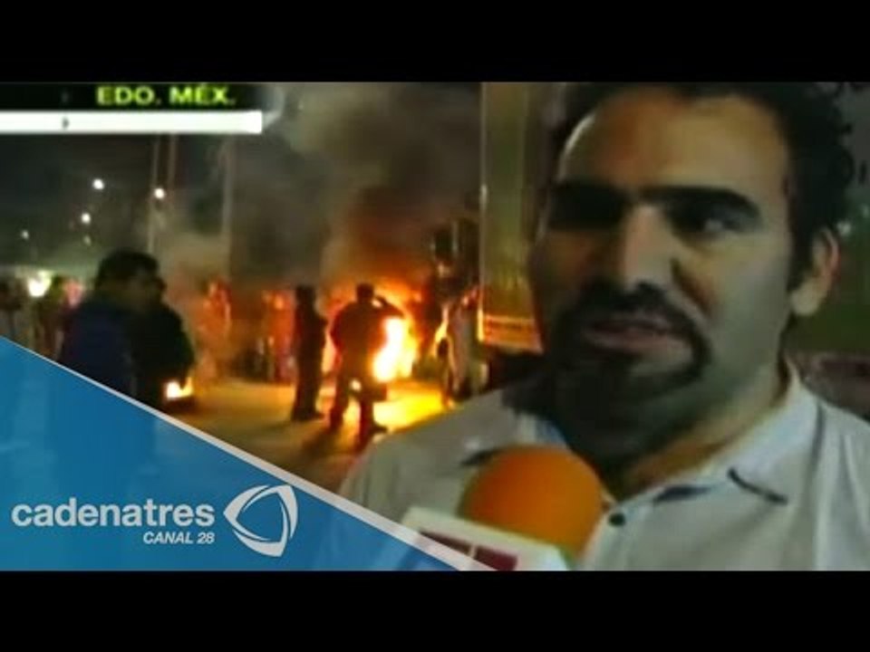 Edomex: bloqueos en Tlalnepantla por supuesto robo de menores