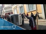 Enfrentamiento entre comerciantes y policías en Morelos