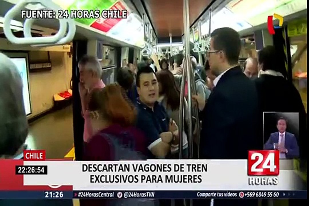 Descartan crear vagones de tren solo para mujeres en Chile