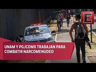 Afinan UNAM y PGJCDMX estrategias contra narcomenudeo