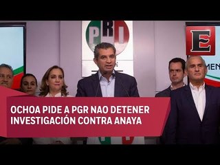 Exige Ochoa Reza que PGR siga investigación contra Anaya