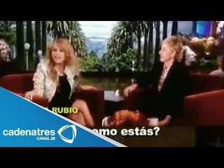 Paulina Rubio se presenta en el programa de Ellen Degeneres