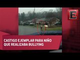 Hacía bullying en la escuela hasta que se topó con su papá