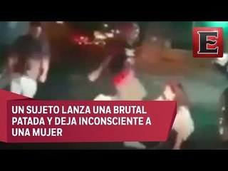 Tremenda golpiza a un hombre y una mujer en avenida Tláhuac