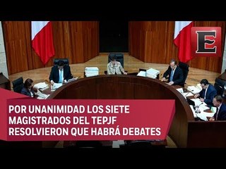 TEPJF tira veto del INE a debates en intercampañas
