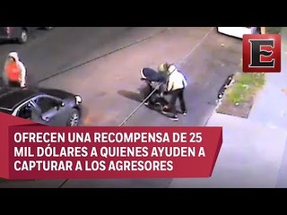 Imágenes de la golpiza a mexicano en Los Angeles