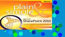 D.O.W.N.L.O.A.D [P.D.F] Microsoft SharePoint 2010 Plain   Simple [E.P.U.B]