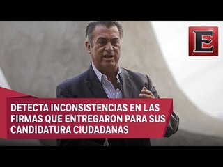 INE rechaza las firmas de El Bronco y Ríos Piter
