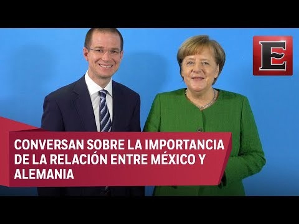 Ricardo Anaya se reúne en Berlín con la canciller alemana Angela Merkel