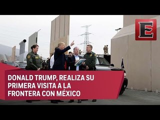 Inspecciona Trump los ocho prototipos de muro fronterizo
