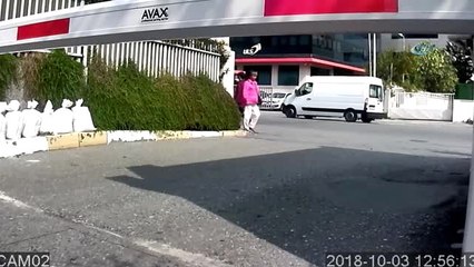 Bahçelievler'de Motosiklet Kazası Kamerada