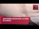 ¿Qué debes hacer ante la caída de ceniza?
