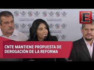 PRD recibe a CNTE en el Senado