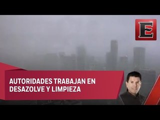 Severas inundaciones en Interlomas por tromba