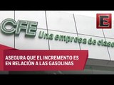 CFE anuncia incremento en tarifas de electricidad