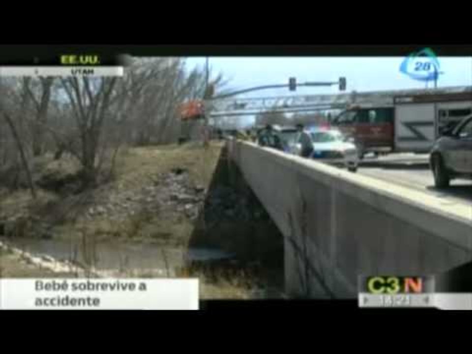 EU: bebé sobrevive en aguas gélidas tras accidente automovilístico