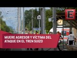 Muere mujer tras ataque en tren de Suiza