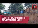 Tormenta Earl deja estragos en Puebla