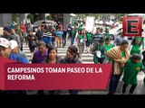 Caos vial sobre Paseo de la Reforma por marchas