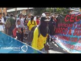 Marchas de CETEG y padres de Normalistas desaparecidos dejan caos en Acapulco