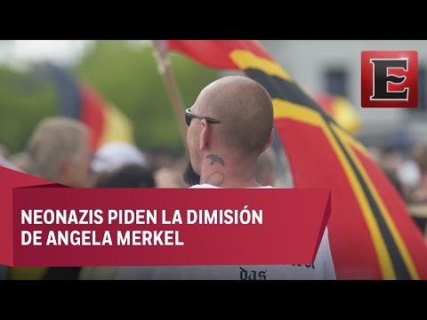 Alemanes de ultraderecha en Berlín se oponen a refugiados