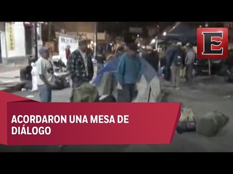 Campesinos levantan plantón de Bucareli