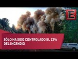 Continúan trabajos para contener incendio en San Bernardino