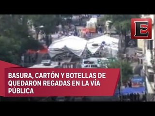 Permanece cerrada la avenida Bucareli