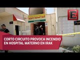 Mueren 12 bebés en incendio en Hospital Materno de Bagdad