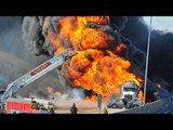 Impresionante explosión de pipa de gas en Michigan, EU
