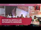 Mancera entrega apoyos económicos a niños indígenas